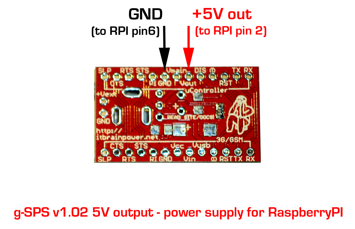 RPI SWITCHING POWER SUPPLY CONNECTING PADS DETAILS