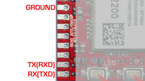 UART signals for LTE CATM1, NB IoT, 4G, 3G, 2G GSM shields