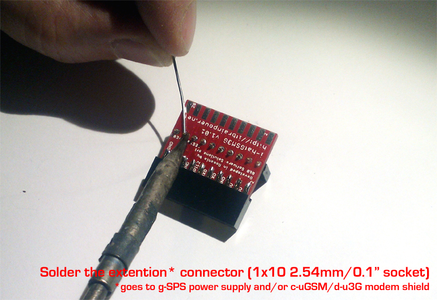 i-hatGSM3G adaptor >> solder the GSM / 3G side connector