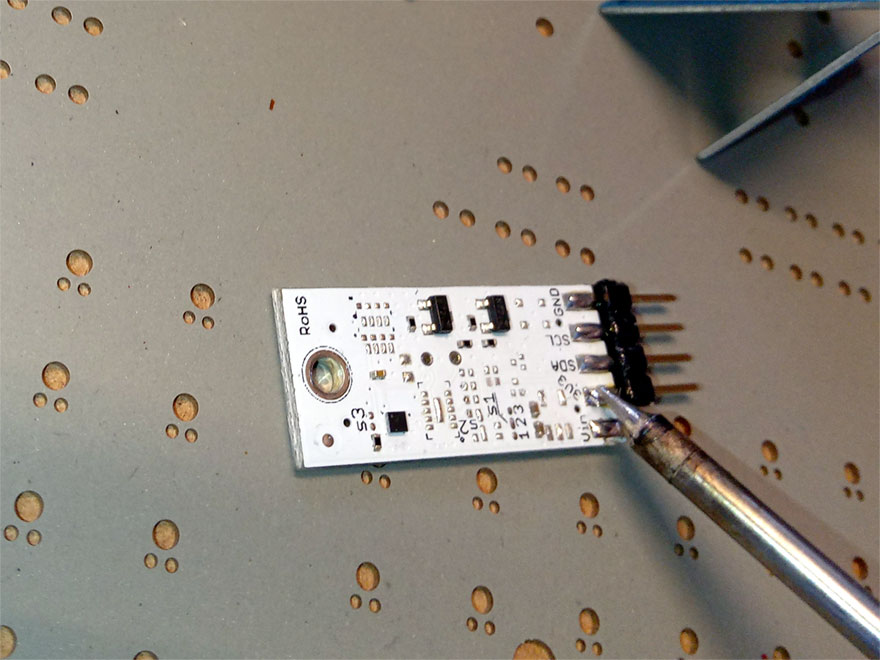 HDC2010 sensor  - soldering pins 