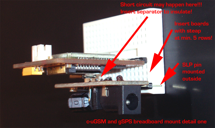 GSM 3G SHIELD BREADBOARD - detail two