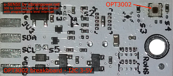 OPT3002 sensor breakout - top